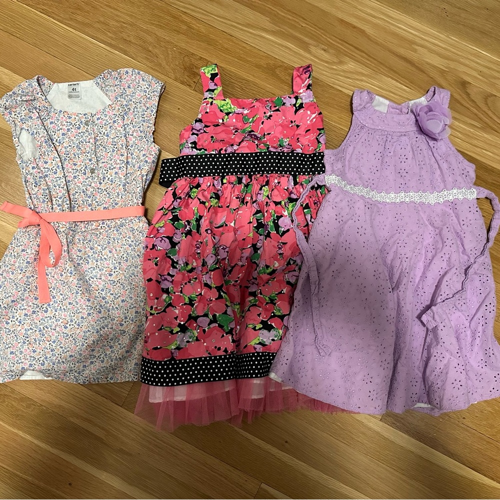Girls 4T Summer Dress Bundle
